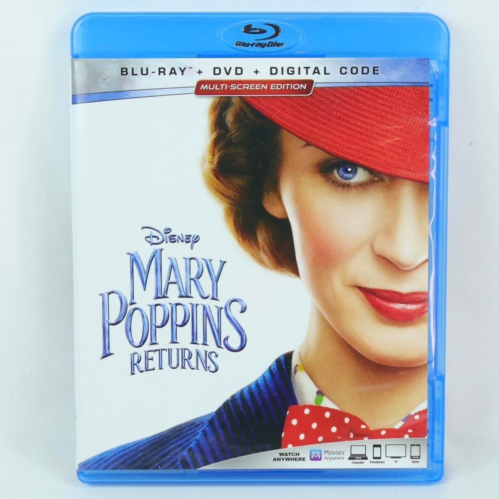 Mary‎ Poppins Returns Multi-Screen Edition Blu-Ray DVD Movie